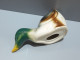 Delcampe - -SUJET CANARD COL VERT CERAMIQUE Objet Déco Collection Vitrine XXe    E - Andere & Zonder Classificatie