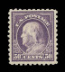 Lot # 061 1916 - 1917, 50¢ Light Violet, Unwatermarked, Perf. 10 - Nuevos