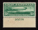 Lot # 067 Airmail, 1930, 65¢ Graf Zeppelin Sheet Margin Copy With Plate Number - 1a. 1918-1940 Gebraucht