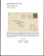 Lot # 121 International First Class Foreign Surface Rate: 1954 Envelope Bearing 1938, 8¢ Van Buren Olive Green - Covers & Documents