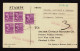 Lot # 174 Special Handling: 1938, 19¢ Hayes Mauve BLOCK OF FOUR And Single - Lettres & Documents