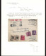 Lot # 184 Insured Air Mail Rate: 1938, $1 Wilson Purple And Black (Two Copies) 1938, 50¢ Taft 1938, 25¢ McKinley 1942, 3 - Lettres & Documents