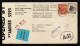 Lot # 204 Used To Switzerland: 1940 Cover Bearing 1938 $1 Wiilson Purple And Black, And 10c Tyler Brown Red - Covers & Documents