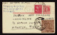 Lot # 220 Used To Tibet: 2c John Adams Rose Carmine On 2c Carmine Rose 1953 Postcard - Covers & Documents