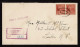 Lot # 235 Coil: 10c Brown Red Tyler, Horizontal Coil Pair Tied By Mute Oval On 1942 Envelope - Briefe U. Dokumente