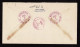 Lot # 235 Coil: 10c Brown Red Tyler, Horizontal Coil Pair Tied By Mute Oval On 1942 Envelope - Lettres & Documents