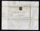 Lot # 280 1847, 10¢ Black Almost Four Marginal Genuine Stamp "tied" By Red Grid - Other & Unclassified