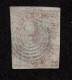 Lot # 432 1851, Beaver, 3d Red, Laid Paper, Neat 7-ring Cancel - Usados