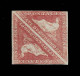 Lot # 490 1855-63 “Triangular”, Perkins Bacon Printing, 1d Rose On Cream-toned Paper, PAIR, Unused - Cape Of Good Hope (1853-1904)