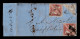 Lot # 494 1855-63 1d Deep Rose-red, TWO PAIRS - Cabo De Buena Esperanza (1853-1904)