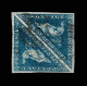 Lot # 500 1855 “Triangular”, Perkins Bacon Printing, 4d Blue On White Paper PAIR - Cap De Bonne Espérance (1853-1904)