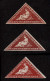 Lot # 512 1863-64 “Triangular”, De La Rue Printing, The Three Shades Of The 1d - Deep Carmine Red, Red Brown, And Browni - Cabo De Buena Esperanza (1853-1904)