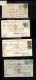 Delcampe - Lot # 615 Great Britain Covers: 1856 1s Green, 15 Covers Used To The United States, Usual New York And Philadelphia But  - Lettres & Documents