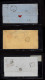 Lot # 618 Great Britain Covers : 1862-64 1s Green, 3 Covers, To Natal, Genoa (1863 Registered) And New York (1865) - Briefe U. Dokumente