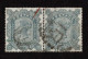 Lot # 625 1878, Queen Victoria, 10s Greenish Gray, PAIR Maltese Cross Watermark PAIR, "R" In Grid Cancels - Used Stamps