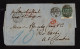 Lot # 632 Used To Colombia: 1873, Queen Victoria, 1s Pale Green, Spray Of Rose Watermark Perf Faults, Tied By LIVERPOOL  - Covers & Documents