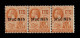 Lot # 789 Montserrat: 1922, King George V, 1½d Orange Yellow Overprinted SPECIMEN, Type D12, Strip Of Three - Montserrat