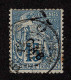 Lot # 844 GABON: 1886, 75c On 15c Blue - Used Stamps
