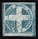 Lot # 855 Italian States, Two Sicilies: 1860 1/2t Deep Blue "The Famous Naples Savoy Cross" - Sicilia