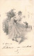 ILLUSTRATION NON SIGNE - Une Femme Disant Adieu à Son Bien Aimé - Carte Postale Ancienne - Antes 1900