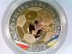 Münze/Medaille, Fußball EM 2012, EM-Teilnehmer Polen, Sammlermünze 2012, CU Versilbert / Teilverg. / Farbvered - Numismatics
