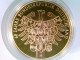 Münze/Medaille, A. Merkel 1. Dt. Bundeskanzlerin, Sammlermünze 2009, Cu Vergoldet - Numismatiek