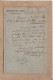 ARDECHE , ALLIER - CARTE PRIVEE DE MONTGOLFIER FRERES ANNONAY POUR LES KAOLINS DE L'ALLIER ECHASSIERES - 1878 - Cartoline Precursori