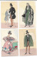 Illustrateur ROUILLIER M Serie De 20 Cartes Histoire Du Costume Francais N0157 - Rouillier