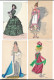 Delcampe - Illustrateur ROUILLIER M Serie De 20 Cartes Histoire Du Costume Francais N0157 - Rouillier