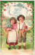 FANTAISIES - Gage D'affection - Colorisé - Carte Postale Ancienne - Bébés