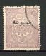 TURQ. -JOURNAUX  Yv. N° 16  (o) 5pi  Lilas Cote 60 Euro BE  2 Scans - Timbres Pour Journaux