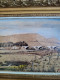 Delcampe - P. KNEPPERT (XXème) Technique Mixte Sur Carton "Paysage De Vigne Pont Village" Cadre Bois Stuqué Doré - Huiles