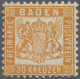 Baden - Marken Und Briefe: 1862, 30 Kr Lebhaftgelborange, Farbfrisches Kabinetts - Autres & Non Classés