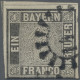 Bayern - Marken Und Briefe: 1849 1 Kr. Grauschwarz Von Der Platte 2, Entwertet M - Altri & Non Classificati