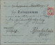 Bayern - Dienstmarken: 1911, FRANKIERTES TELEGRAMM PER BAHNPOST, 10 Pfg. Karmin - Other & Unclassified