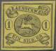 Braunschweig - Marken Und Briefe: 1861, 1 Sgr. Schwarz Auf Gelbem Papier, Ungebr - Brunswick