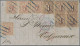 Hamburg - Marken Und Briefe: 1864/1865, DESTINATION CHILE: 1 Sch. Braun, Fünf We - Hambourg