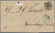 Hannover - Marken Und Briefe: 1856/57, 1/15 Th. Schwarz/grauultramarin, Einzelfr - Hanovre