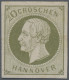 Hannover - Marken Und Briefe: 1861, 10 Gr Dunkelgrünlicholiv Mit Teils Fehlender - Hanover