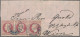 Hannover - Marken Und Briefe: 1866, 1 Gr. Karmin Im Waagerechten 3er-Streifen Au - Hanovre