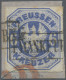 Preußen - Marken Und Briefe: 1867, 6 Kr Mittelblau Mit Seltenem Stations-R1 "FRA - Sonstige & Ohne Zuordnung