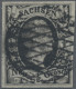 Sachsen - Marken Und Briefe: 1851, ½ Ngr Schwarz/mattgrau Auf Dünnem Papier Im N - Saxe