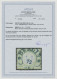 Deutsches Reich - Brustschild: 1872, Kleiner Schild ⅓ Gr. Gelblichgrün, Farbfris - Usati