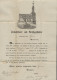Deutsches Reich - Brustschild: 1872, Tadellos Erhaltener Taufpaten-Zierbrief Aus - Cartas & Documentos