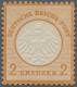 Deutsches Reich - Brustschild: 1872, 2 Kr Orange, Hervorragend Gezähntes, Farbfr - Ongebruikt