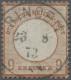 Deutsches Reich - Brustschild: 1872, Großer Schild 9 Kr. Mittelrötlichbraun, Sau - Used Stamps