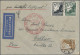 Deutsches Reich - 3. Reich: 1934 Flugpostmarke 25 Pf. Mit Plattenfehler "o In Lu - Briefe U. Dokumente