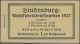 Deutsches Reich - Markenheftchen: 1927 Markenheftchen Hindenburg Mit Dicken, Hel - Booklets