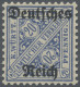 Deutsches Reich - Dienstmarken: 1920, Ziffern In Schildern ("Amtlicher Verkehr") - Service