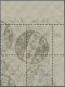 Deutsches Reich - Dienstmarken: 1923, 100 Mio Mark Schlangenaufdruck Als Viererb - Dienstmarken